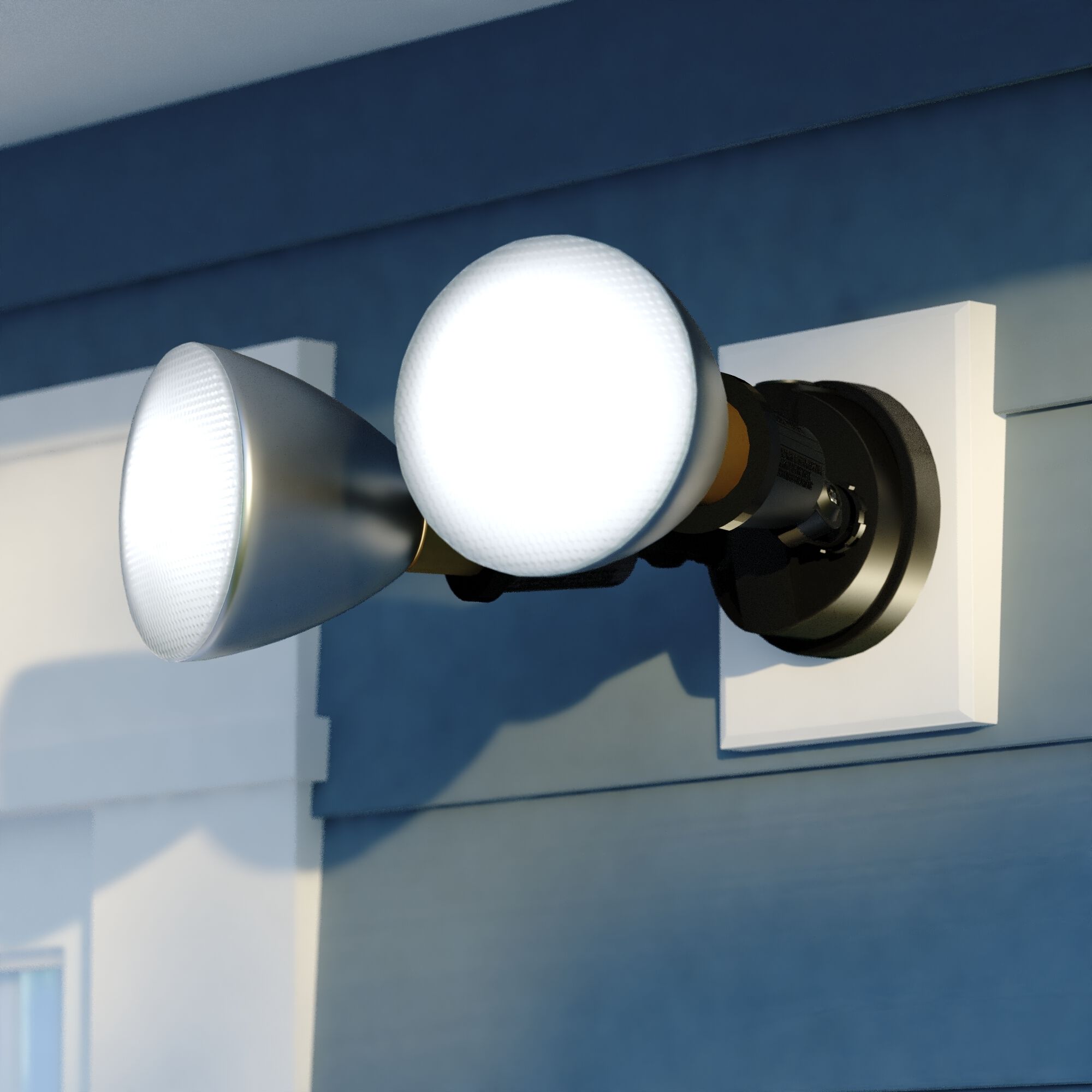 Outdoor Security LED 4.25 inch Black Outdoor Security