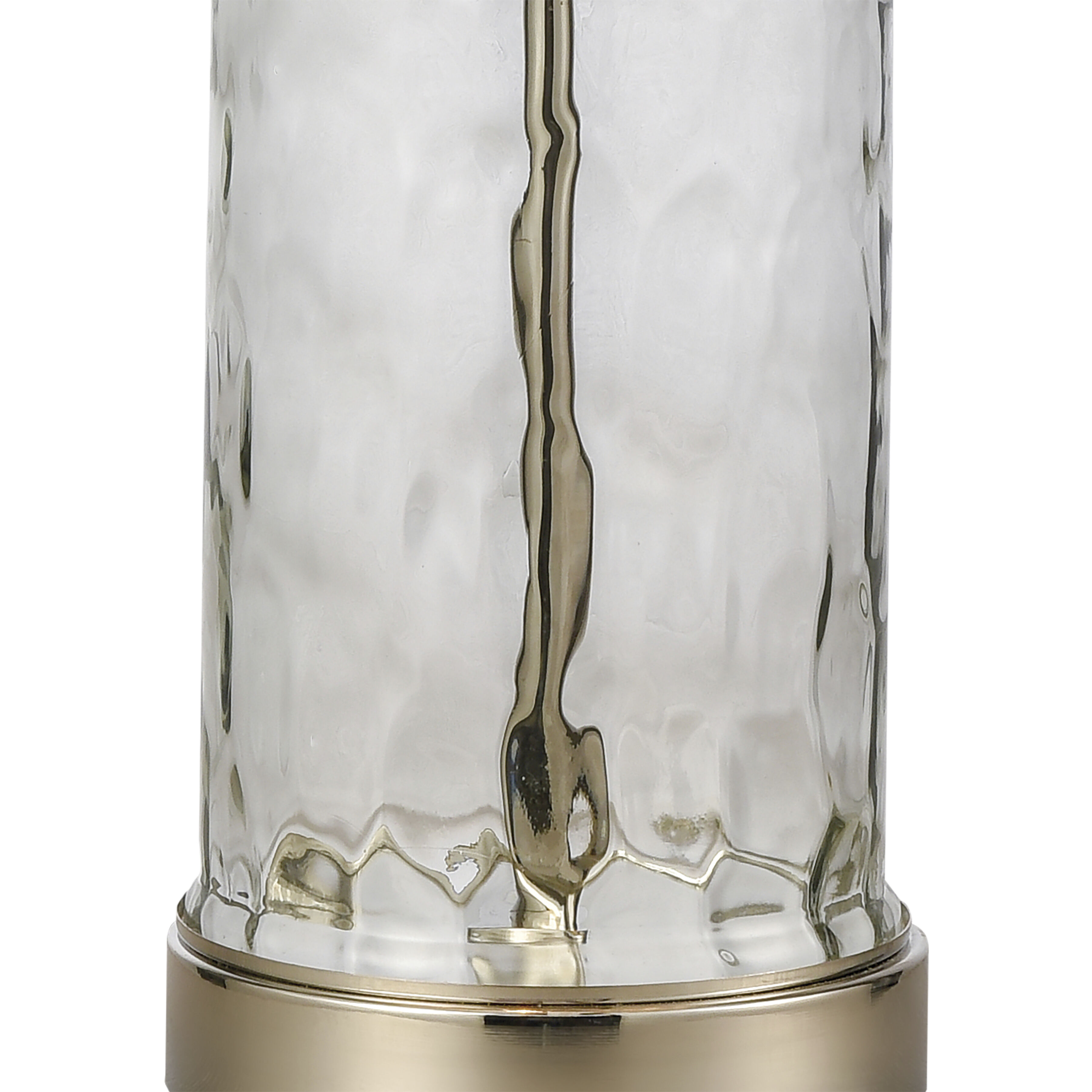 Tribeca 27 inch 60 watt Clear with Polished Nickel Table Lamp Portable Light
