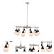 Bogart 10 Light 32 inch Matte Black with Polished Nickel Chandelier Ceiling Light