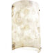 Alabaster Rocks LED 8 inch Brushed Nickel ADA Wall Sconce Wall Light in 1000 Lm LED