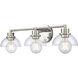 Julian Vanity Light Wall Light in Polished Nickel