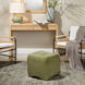 Cushion 16 inch Olive Green Glaze Concrete Stool, Inline