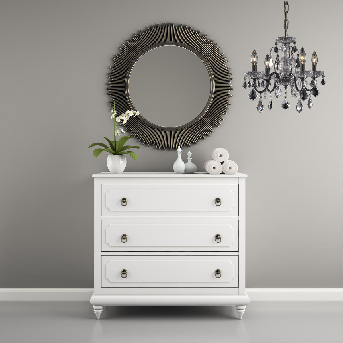 Calista 4 Light 17 inch Dark Bronze Pendant Ceiling Light