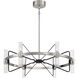 Mass Transit LED 30 inch Brushed Nickel W/ Sand Coal Chandelier Ceiling Light