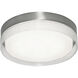 Tribeca 1 Light 16 inch Satin Nickel Flush Mount Ceiling Light