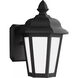 Brentwood 1 Light 10.25 inch Black Outdoor Wall Lantern, Small