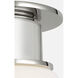 Chapman & Myers Callan LED 9 inch Polished Nickel Flush Mount Ceiling Light
