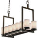Textile 14 Light 13 inch Dark Bronze Chandelier Ceiling Light, Dakota Family, Choices