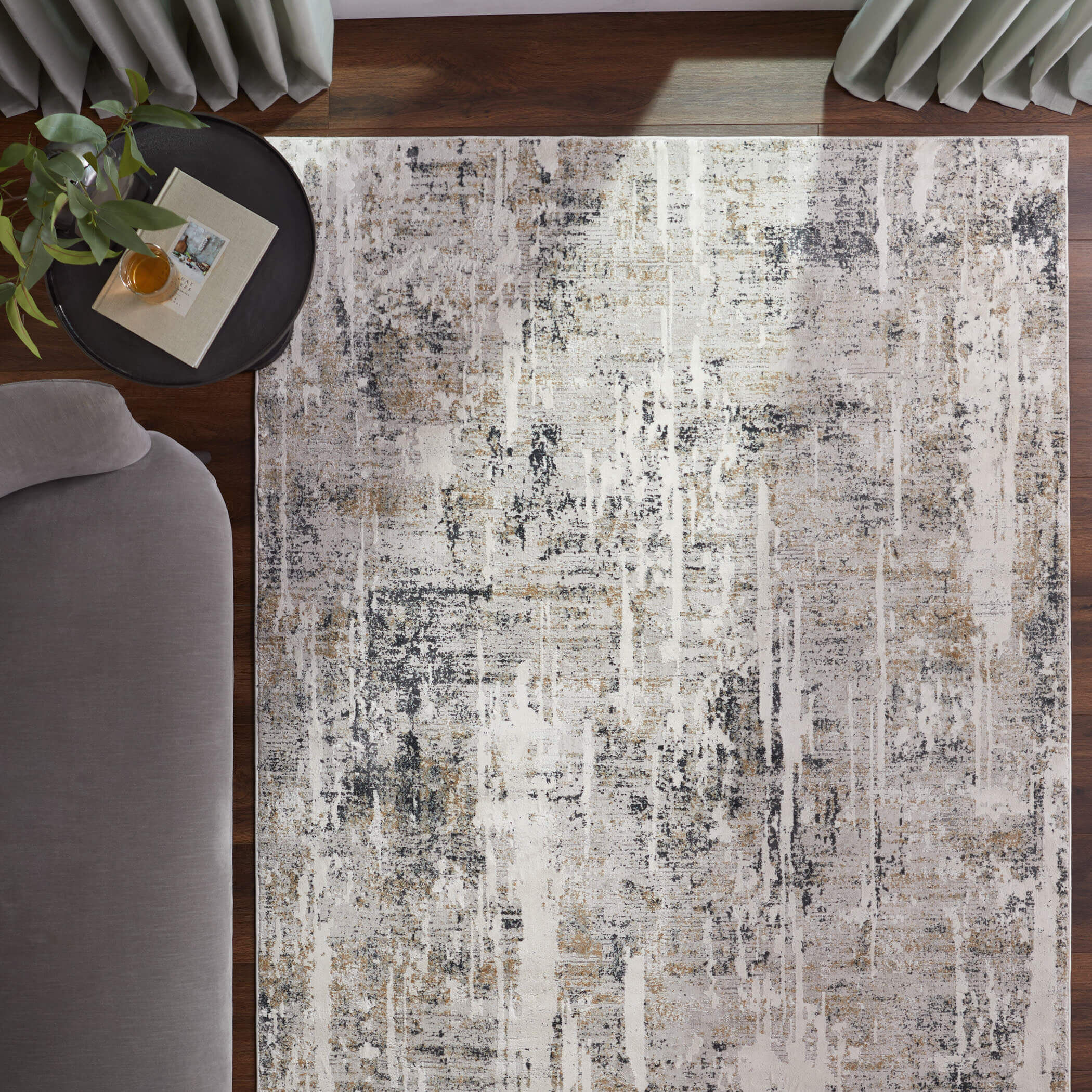 Kemer 36 X 24 inch Mineral Tones Rug in 2 x 3