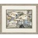 Mountainside Village Gray and Beige and Brown and White Framed Art