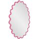 Cloud 36 X 24 inch Hot Pink Mirror