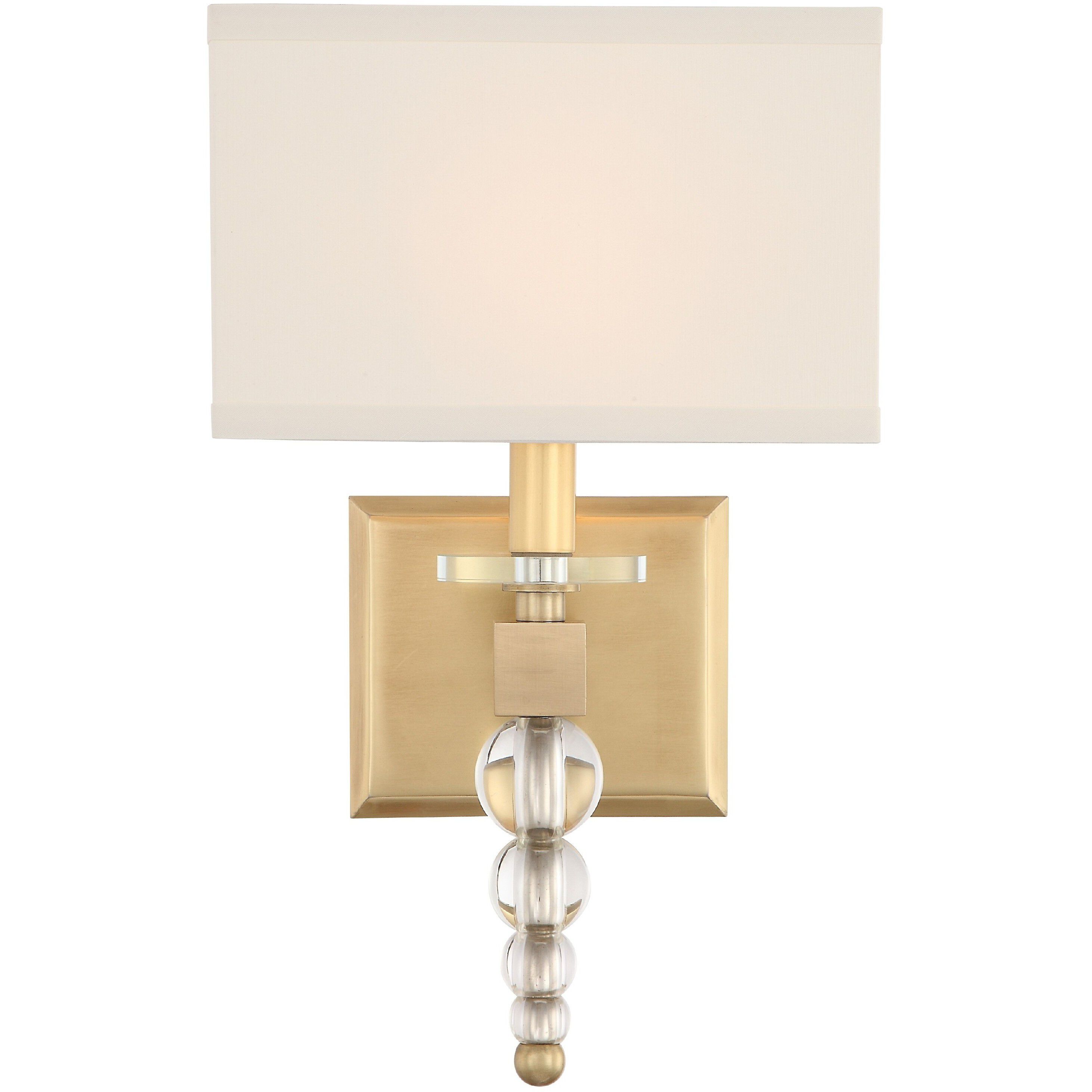 Clover Sconce Wall Light in Aged Brass