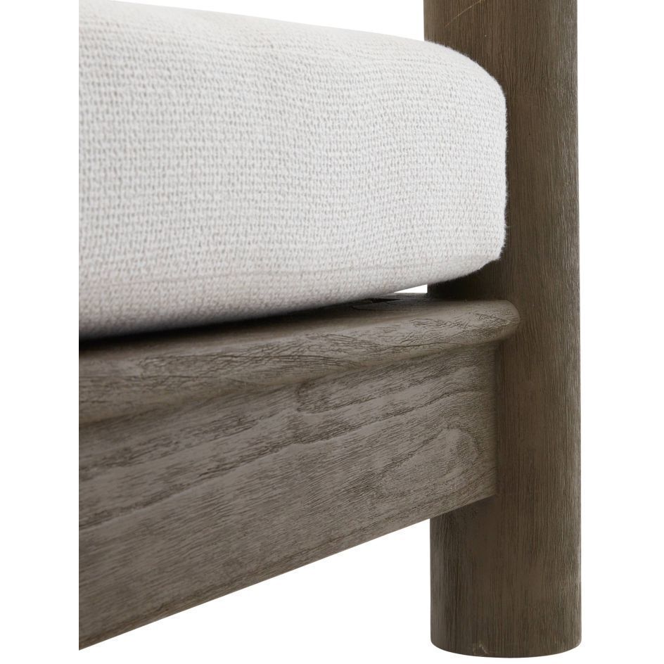 Caldwell Shale and Weathered Teak Outdoor Sofa