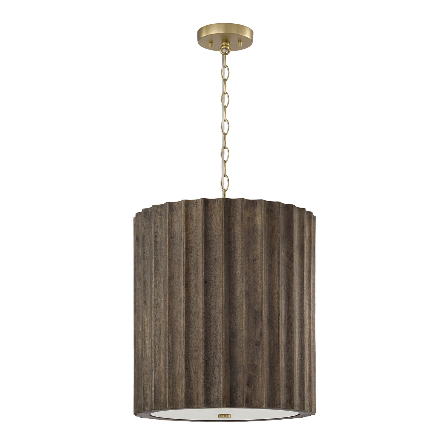 Cody 3 Light 16.5 inch Matte Brass Pendant Ceiling Light