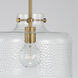 Brighton 1 Light 12 inch Aged Brass Pendant Ceiling Light