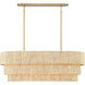 Caviana 5 Light 48 inch Signature Brass Pendant Ceiling Light