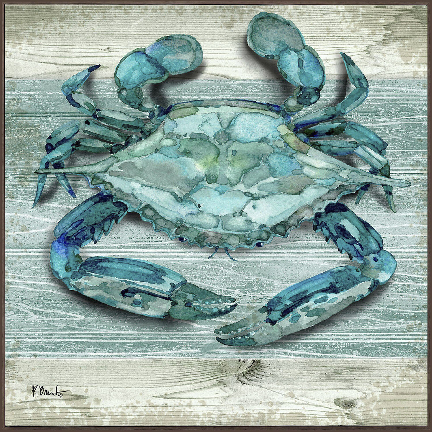 Northpoint Sealife Teal and Turquoise and Gray Canvas, Propac