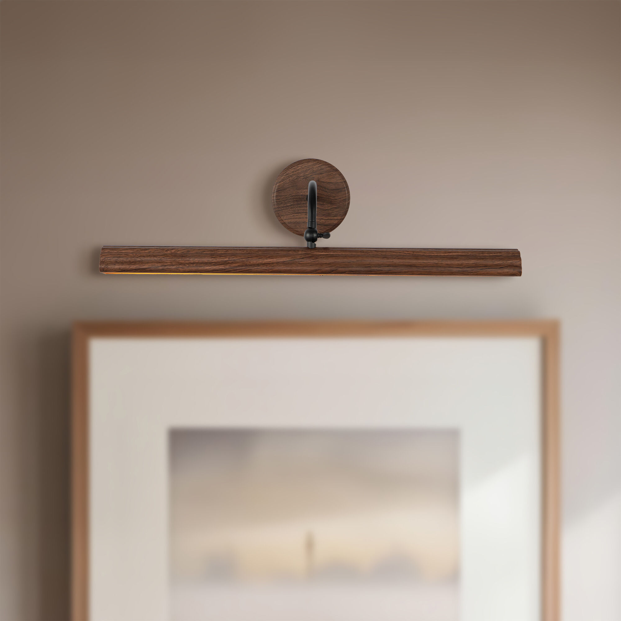 Alora Mood Dottie 24 watt 24.13 inch Walnut Wall/Picture Light Wall Light