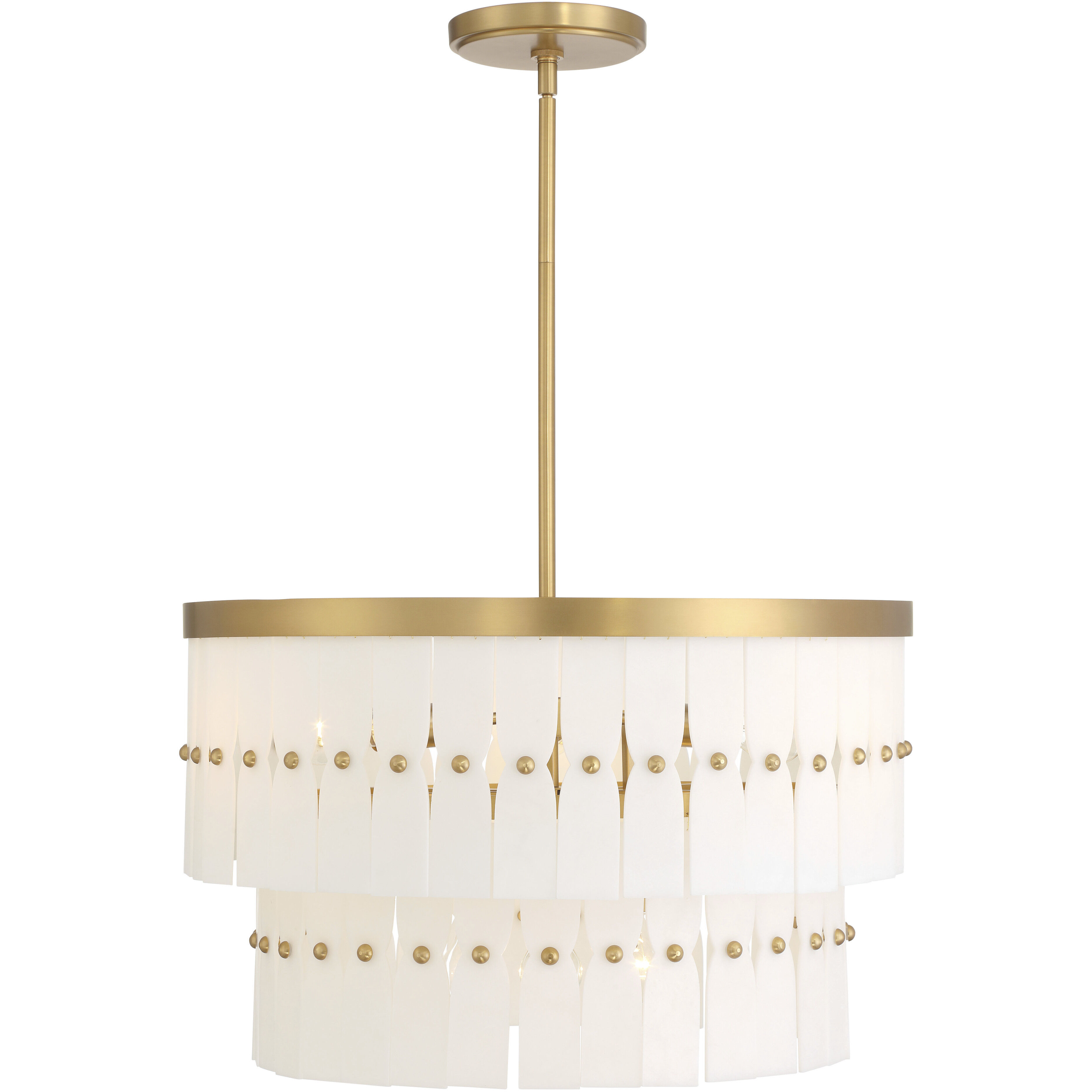 Coronelle 6 Light 26 inch Legacy Brass Pendant Ceiling Light