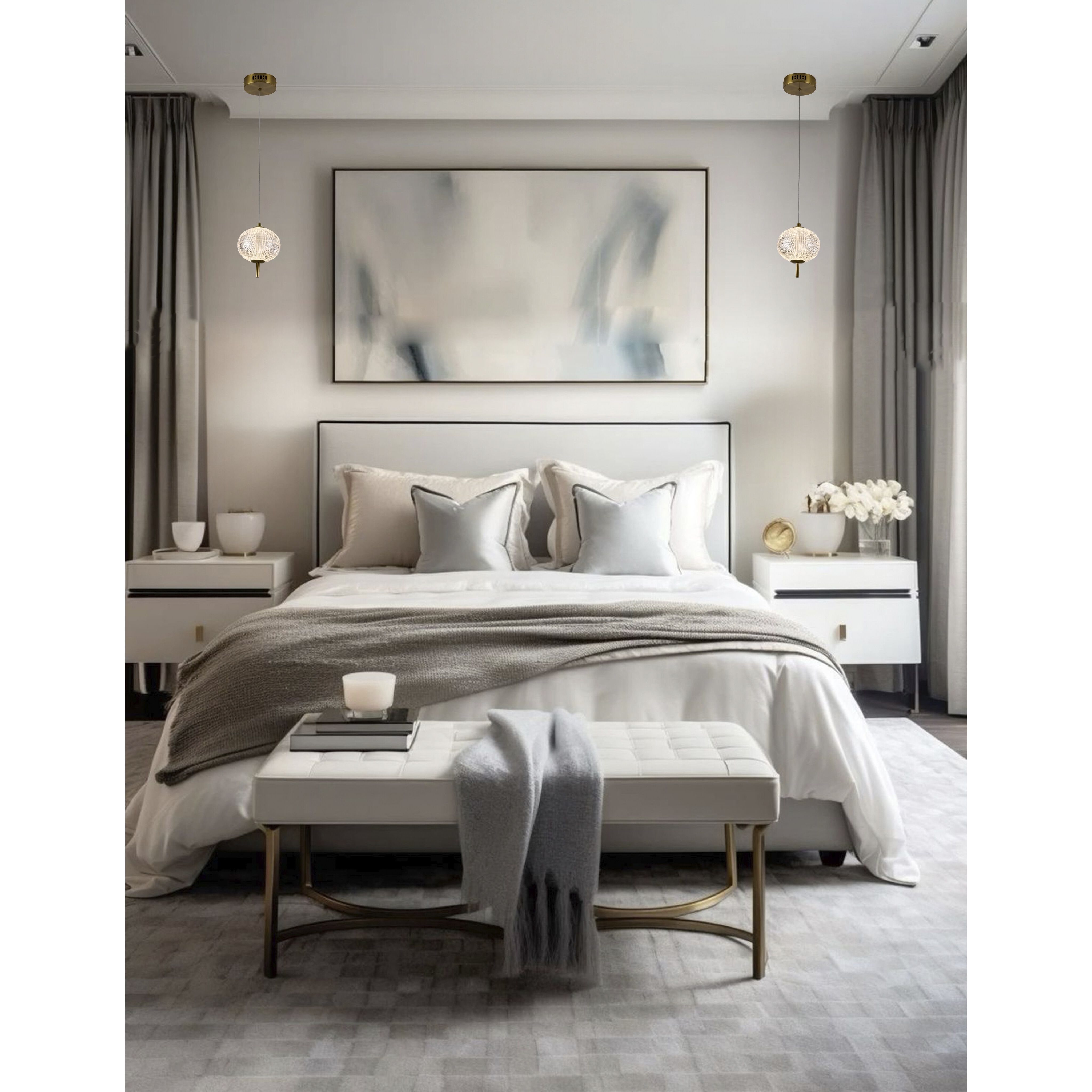 Canada Pendant Ceiling Light in Brass