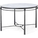 Spencer London 47 X 47 inch Round Center Table, Wrought Iron, Marble Top, Round