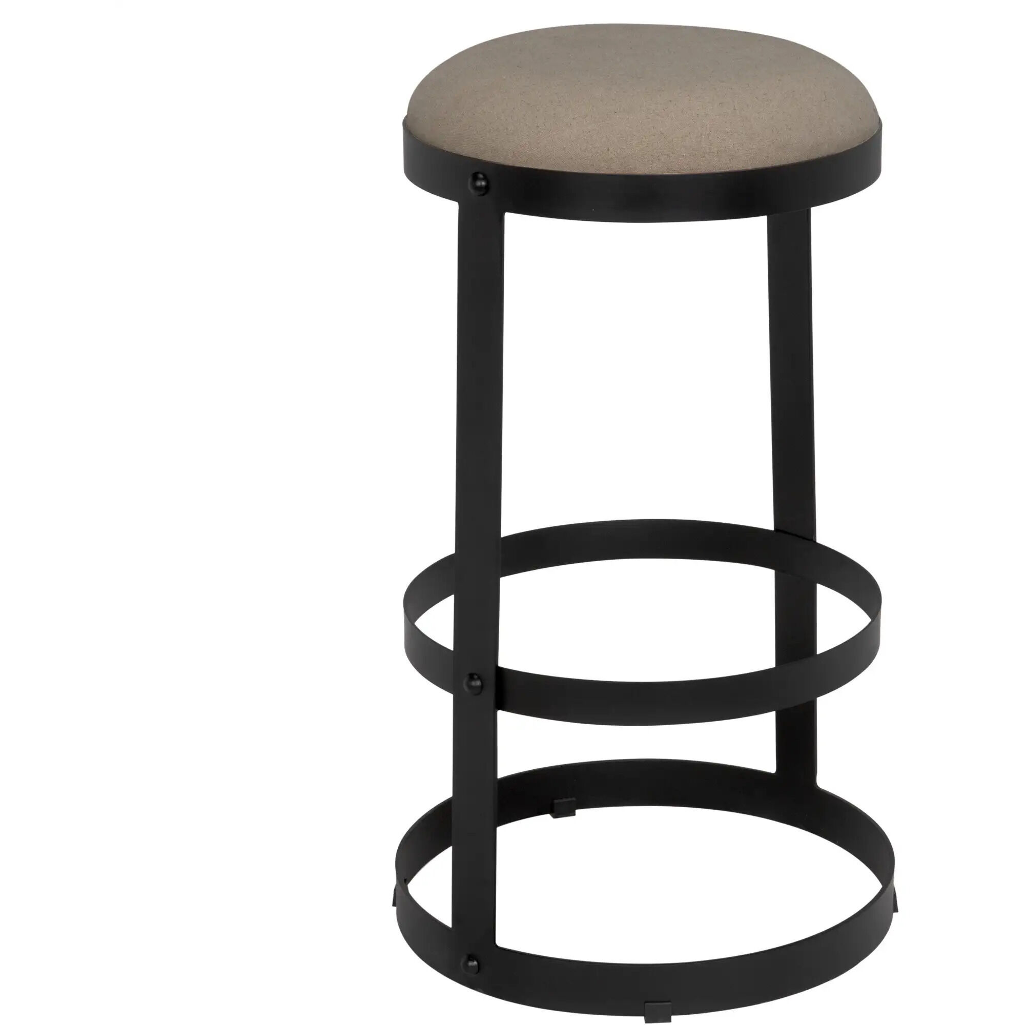 Dior 31 inch Matte Black Bar Stool