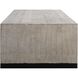 Bosk 54 X 18 inch White Washed Glaze and Natural Aged Black Coffee Table