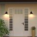 Highland Park 1 Light 9.5 inch Matte Black and White Outdoor Motion Sensor Wall Light