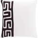 Nairobi 18 X 18 inch Black and White Throw Pillow