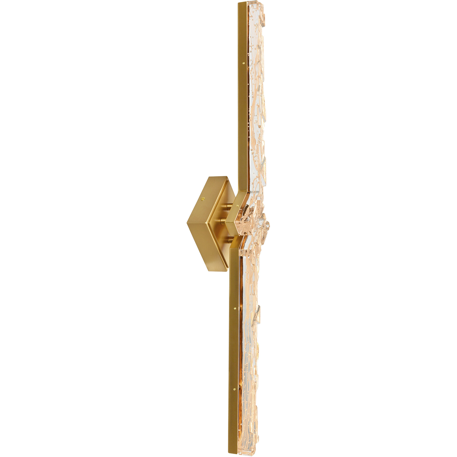 Contour LED 7.2 inch Brass Vanity Light Wall Light