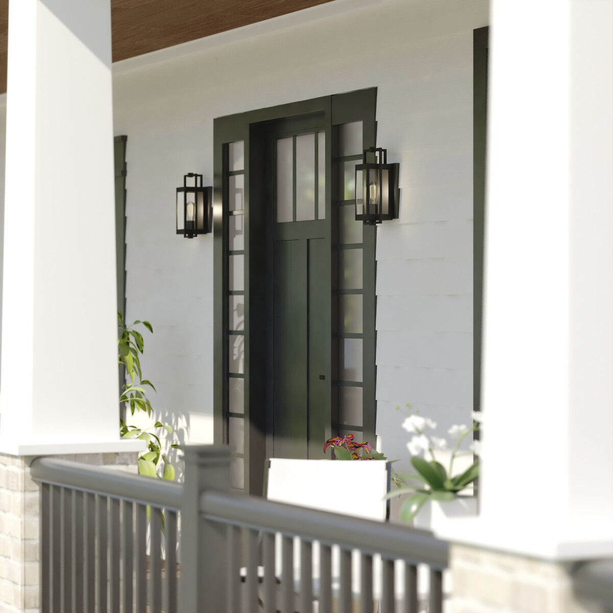 Sheridan LED 13.25 inch Matte Black Outdoor Wall