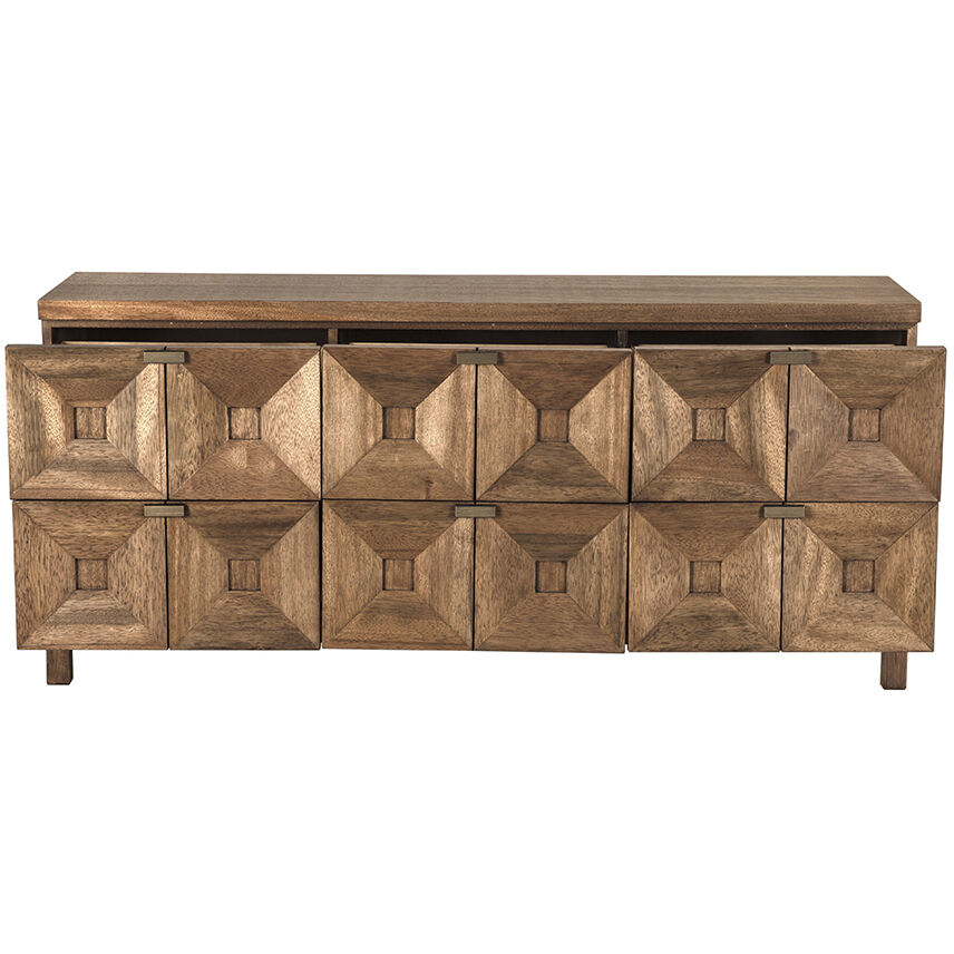 Musashi Dark Walnut Dresser, 6 Drawer