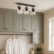 Yep Hines 3 Light 23.13 inch Rubbed Bronze Semi-Flush Mount Ceiling Light in Seeded Glass, Damp