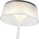 Tindra 14.38 inch 3 watt White Table Lamp Portable Light