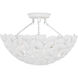 AH by Alexa Hampton Kelan 3 Light 16 inch Textured White Semi-Flush Mount Ceiling Light
