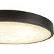 Alora Mood Evelyn 9 inch Matte Black and Alabaster Flush Mount Ceiling Light