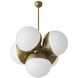 Baptiste 5 Light 30 inch Antique Brass Chandelier Ceiling Light