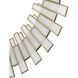 Glasdele 39.5 X 39.5 inch Antique Brass and White Mirror