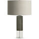 Baby Atlantic 23.5 inch 150.00 watt Bronze Table Lamp Portable Light in 24, Finely Ribbed Surface
