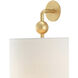 Tavey 1 Light 8 inch Contemporary Gold Leaf ADA Wall Sconce Wall Light