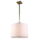 Gemma 2 Light 22 inch Burnished Brass Pendant Ceiling Light, Urban Classic