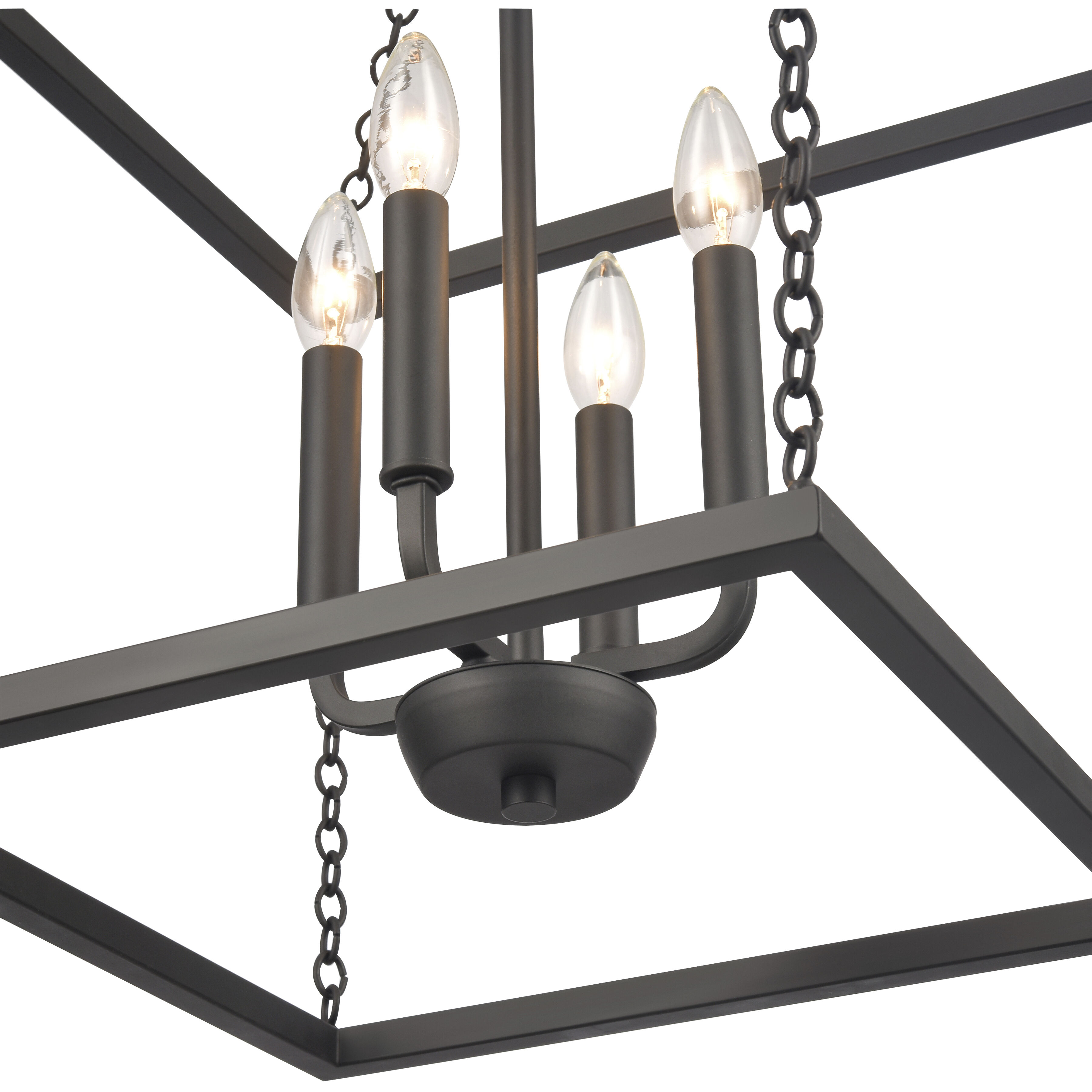 Emmett 4 Light 17 inch Matte Black Pendant Ceiling Light