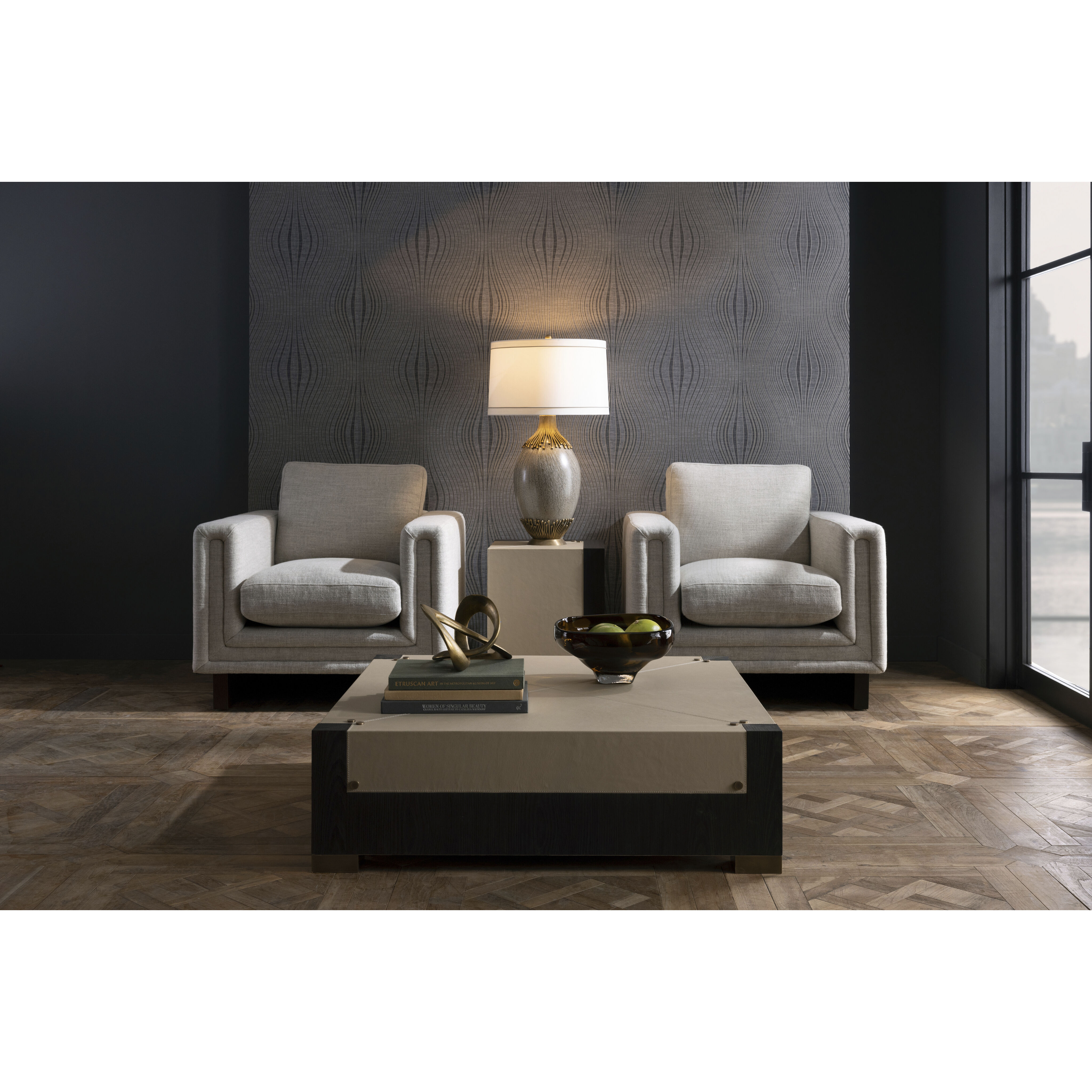 Wilhelm 32 inch 150 watt Ash Reactive Table Lamp Portable Light