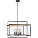 Ian K. Fowler Halle 4 Light 24 inch Aged Iron Outdoor Hanging Lantern