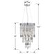 Hudson 6 Light 18 inch Polished Chrome Chandelier Ceiling Light