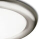 Cosmic 1 Light 19 inch Satin Nickel Flush Mount Ceiling Light