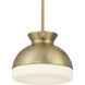 Gidget 1 Light 10.25 inch Vibrant Gold Mini Pendant Ceiling Light