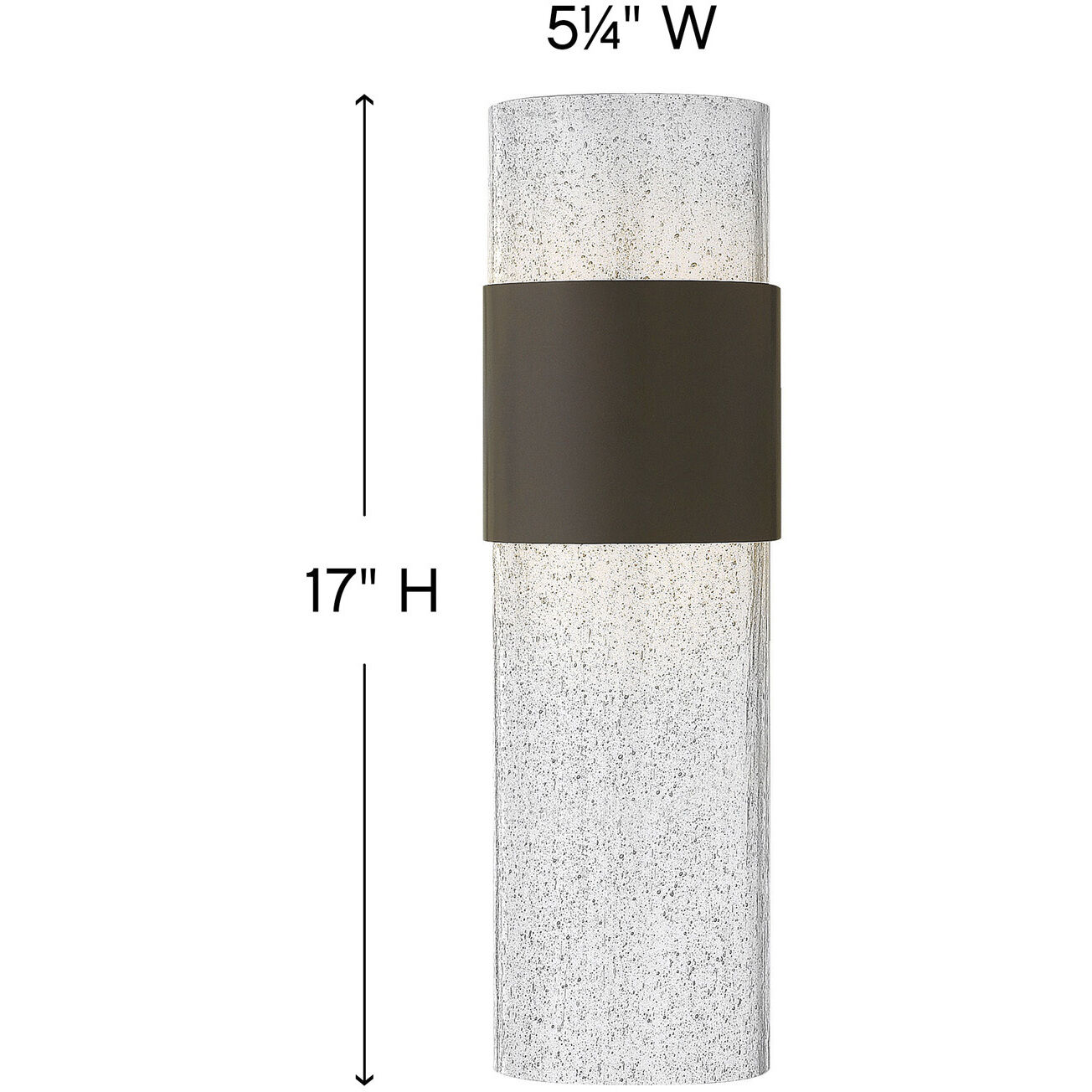 Horizon LED 17 inch Buckeye Bronze Outdoor Wall Mount Lantern, Medium