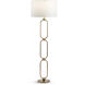 Veneto 64 inch 150.00 watt Antique Brass Floor Lamp Portable Light