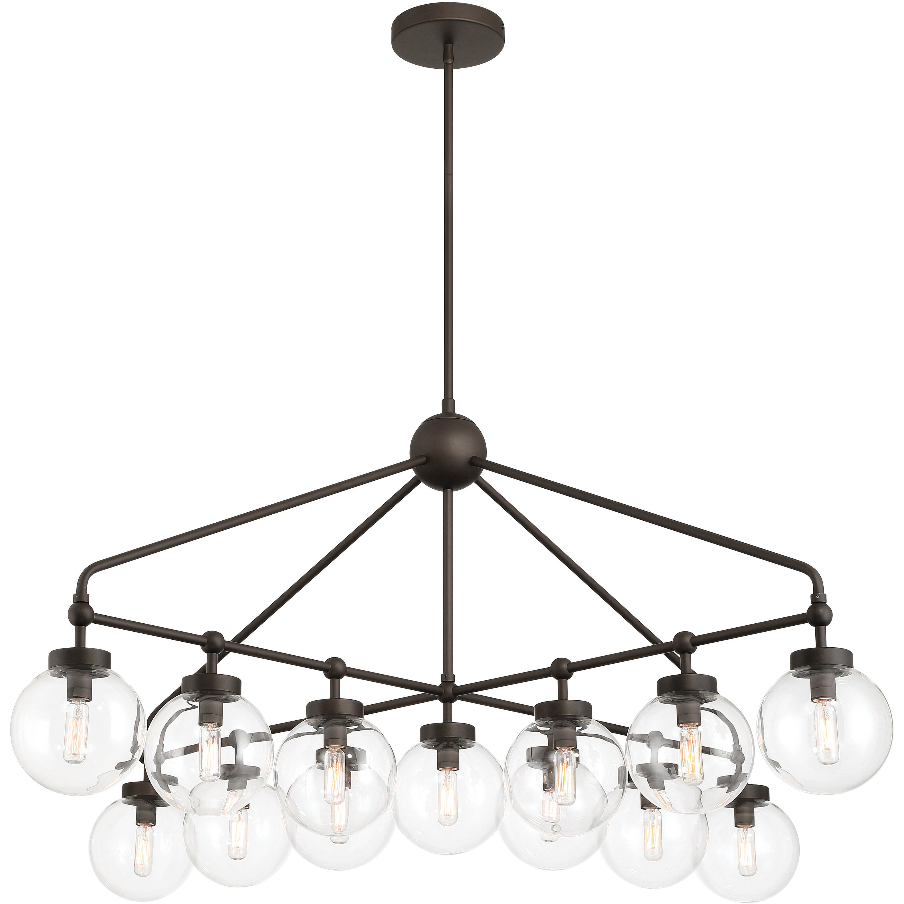 Stella 13 Light 52 inch Dark Bronze Chandelier Ceiling Light